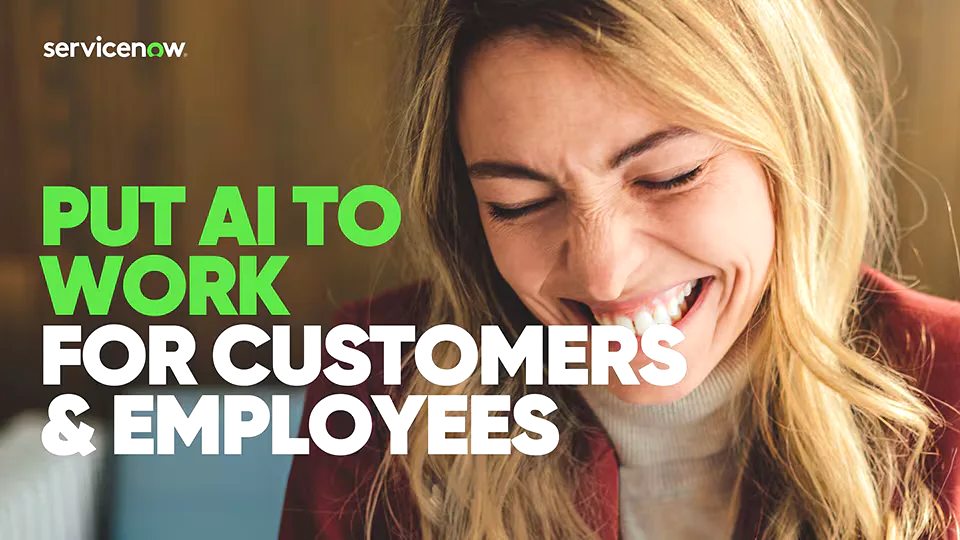 Visuel ServiceNow : mettre l'IA au service des clients et des collaborateurs