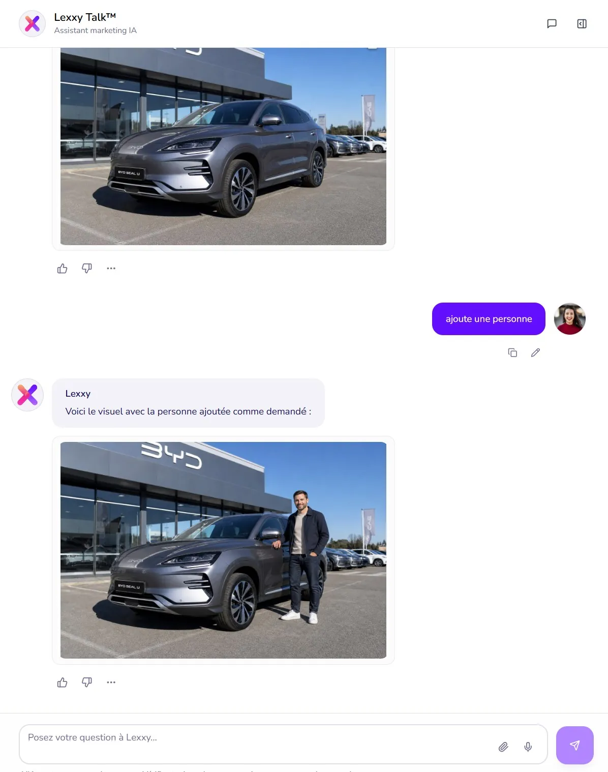 G&eacute;n&eacute;ration de visuels IA Lexxy